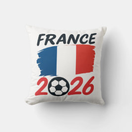 Cojín Decorativo France 2026 Soccer Fan Design Flag Colors