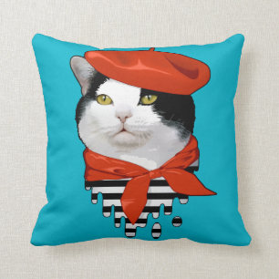 Cojín Decorativo francés del gato