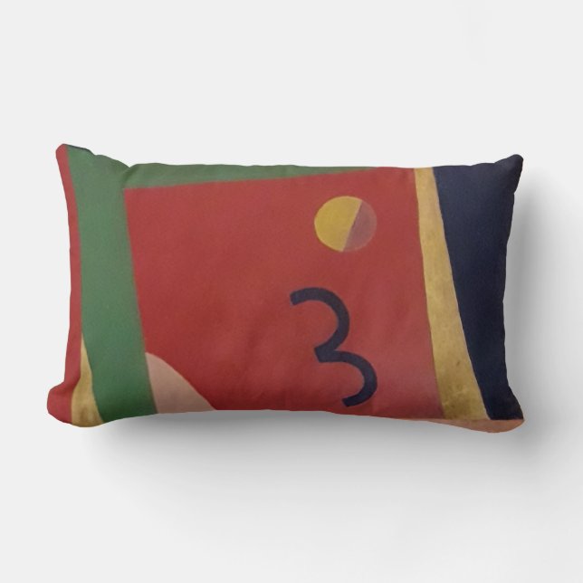 Cojín decorativo francés supremático vibrante de C (Anverso)