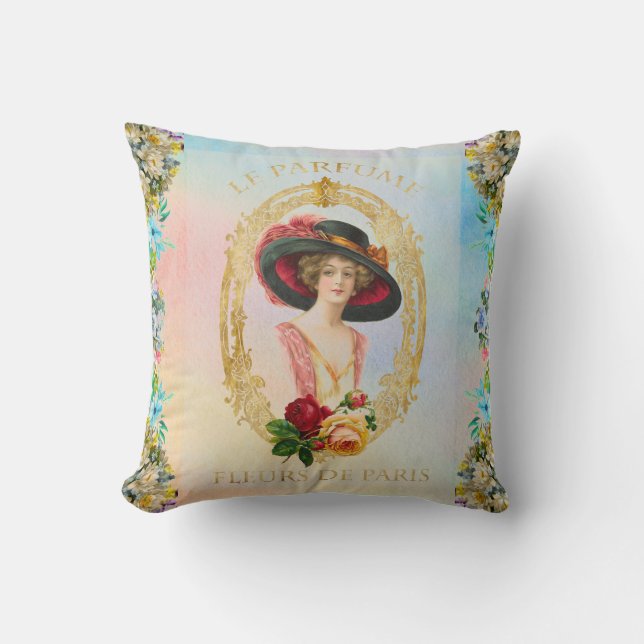 Cojín decorativo francés vintage (Anverso)