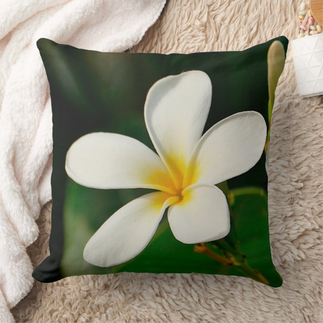 Cojín Decorativo Frangipani blanco (Manta)