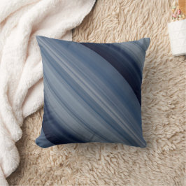 Cojín Decorativo Franja y Cuadro Azul Cielo Profundo