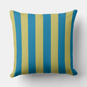 Cojín Decorativo franjas amarillas y azules