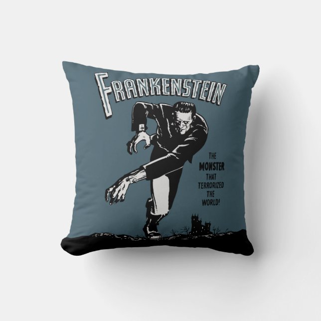 Cojín Decorativo Frankenstein - Halloween Pillow (Anverso)
