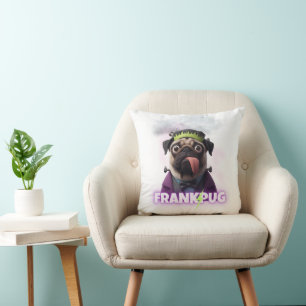 Cojín Decorativo Frankenstein Pug Pillow