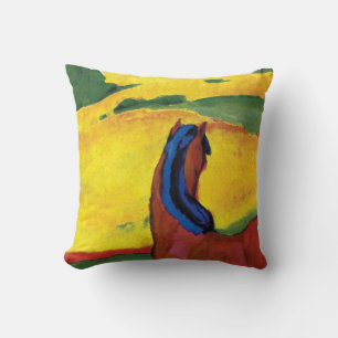Cojín Decorativo Franz Marc - Caballo en un paisaje