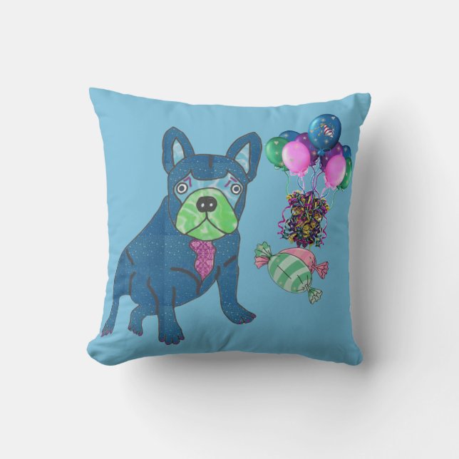 Cojín Decorativo Französische Bulldogge Cartoon French Bulldog (Anverso)