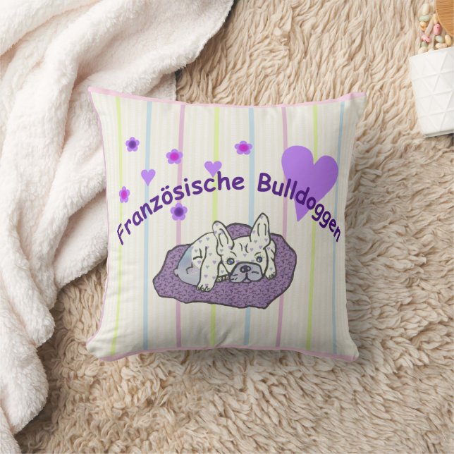 Cojín Decorativo Französische Bulldoggen  (Manta)
