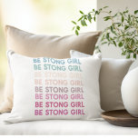 Cojín Decorativo Frase de inspiración Chica de color moderno<br><div class="desc">Frase de inspiración Chica de color moderno</div>
