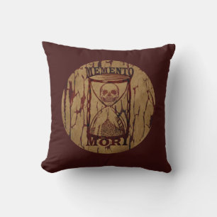 Cojín Decorativo Frase Latina - Aprovecha el Día - Cráneo Memento M