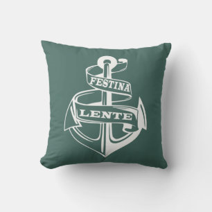 Cojín Decorativo Frase latina Festina lente