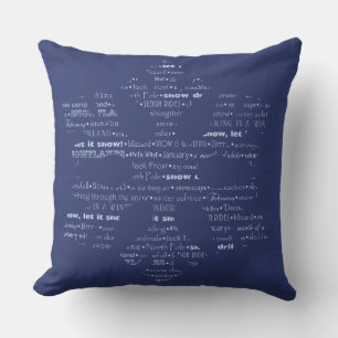 Cojín Decorativo Frases tipográficas de invierno