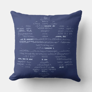 Cojín Decorativo Frases tipográficas de invierno
