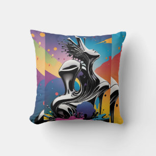 Cojín Decorativo Freak Matching - Arte Surrealista de Ken Gage