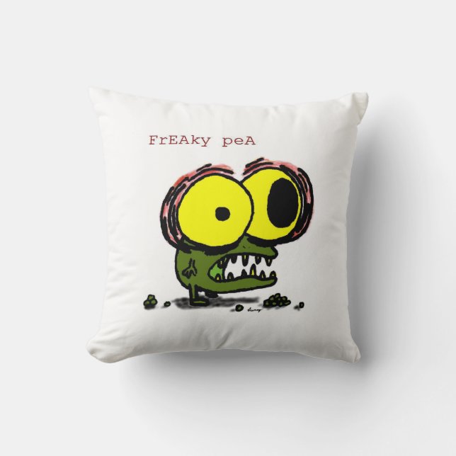 Cojín Decorativo Freaky Pea Pillow (Anverso)