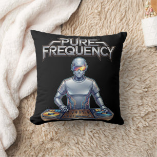 Cojín Decorativo Frecuencia Pura – Arte de Música Electrónica