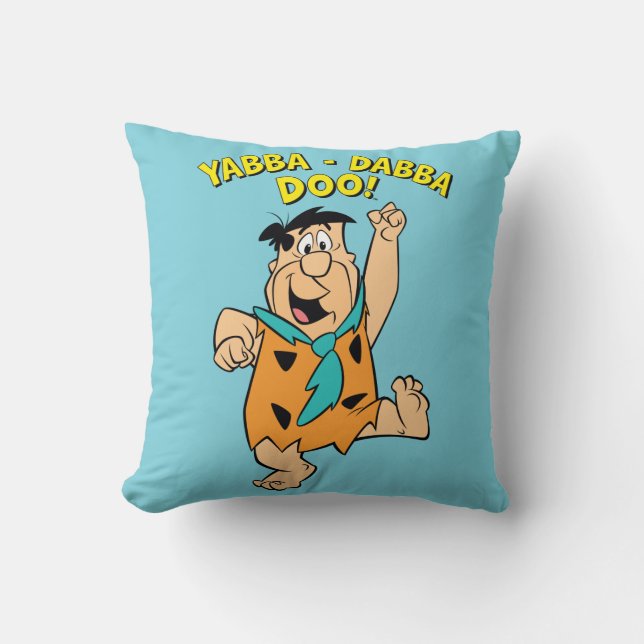 Cojín Decorativo Fred Flintstone Yabba-Dabba Doo! (Anverso)