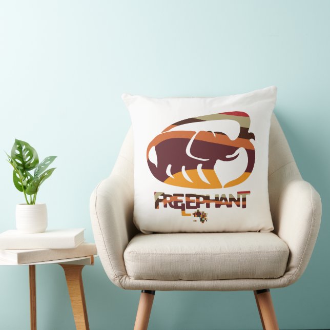 COJÍN DECORATIVO FREE ELEPHANT BY MASANSER PIXELAT (Silla)