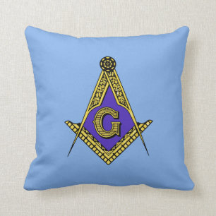 Cojín Decorativo Freemason (azul)