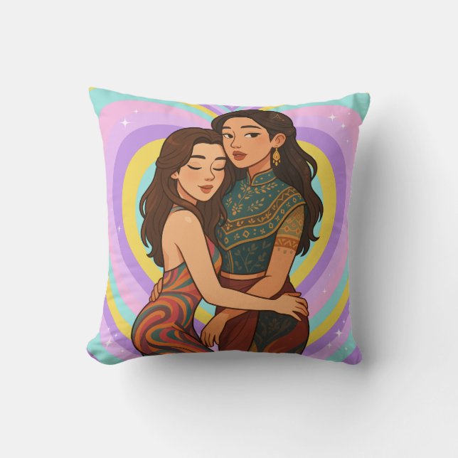 Cojín Decorativo Freenbecky Thai GL Ship Pareja Freen & Becky  (Anverso)