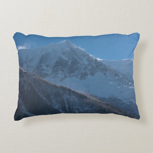 Cojín Decorativo French alps mountain peaks covered with fresh snow (Anverso)