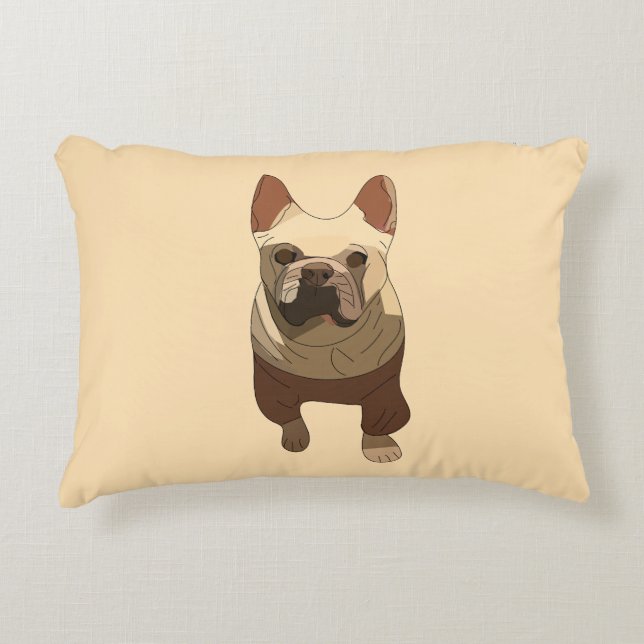 Cojín Decorativo French Bulldog, Soft Peach (Anverso)
