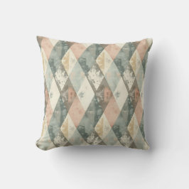 Cojín Decorativo French Retro Harlequin Throw Pillow