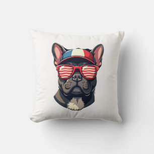 Cojín Decorativo Frenchie con Colores de USA (7)