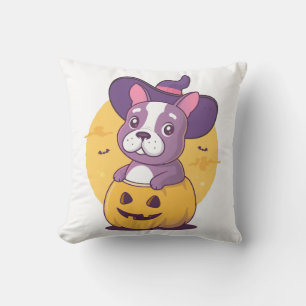 Cojín Decorativo Frenchie Halloween