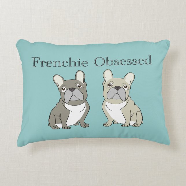 Cojín Decorativo Frenchie obsessed (Anverso)
