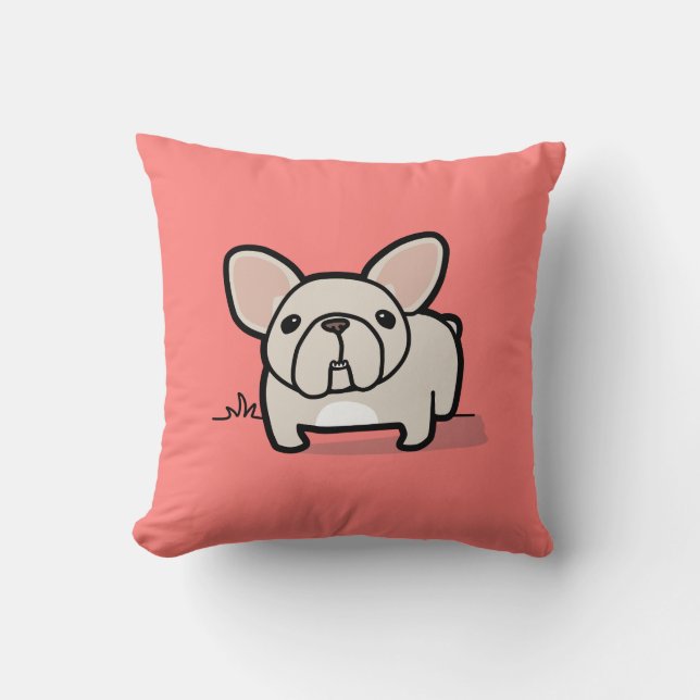 Cojín Decorativo Frenchie poner crema (Anverso)
