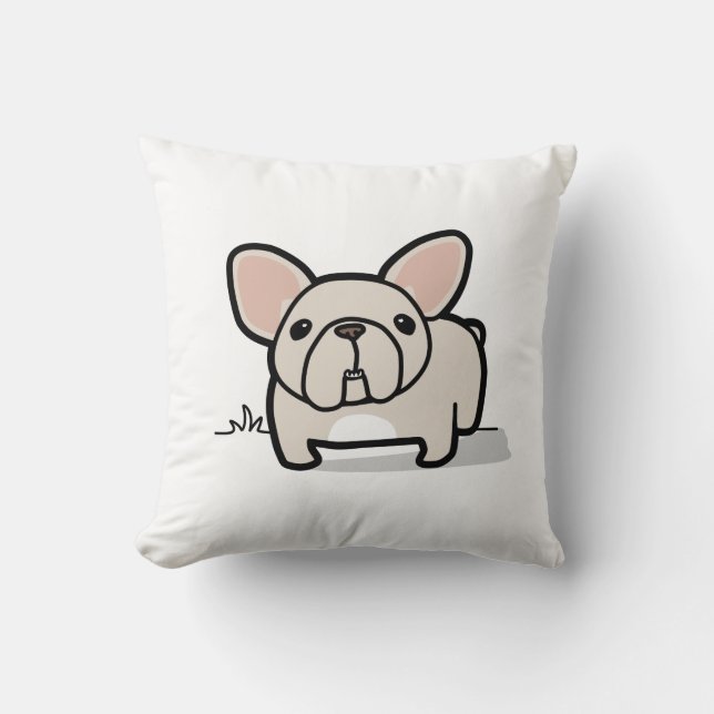 Cojín Decorativo Frenchie poner crema (Anverso)