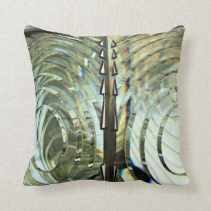 Cojín Decorativo Frensel Lens, faro Cabo Blanco, costa de Oregón