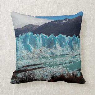 Cojín Decorativo Frente del glaciar de Perito Moreno en los Andes