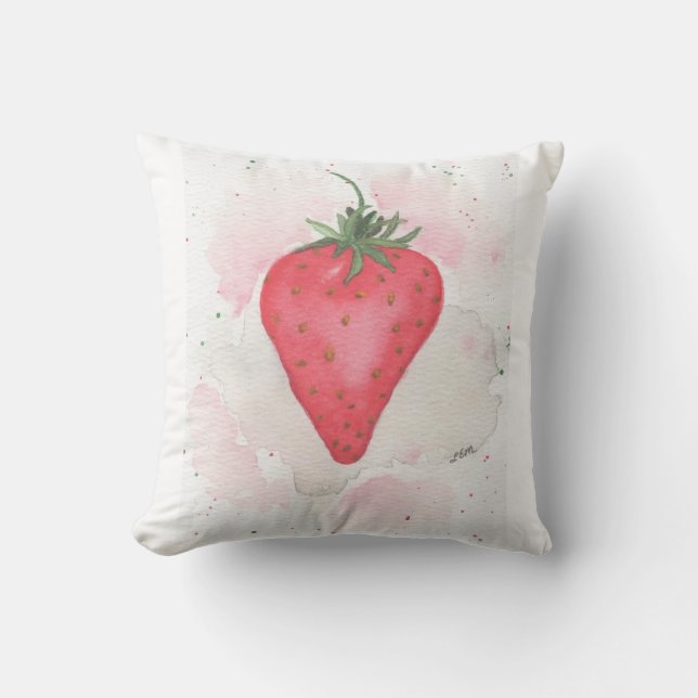 Cojín Decorativo Fresa (Anverso)