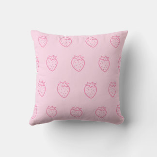 Cojín Decorativo Fresa ligera rosa