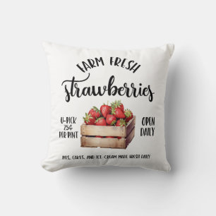 Cojín Decorativo Fresas frescas de granja