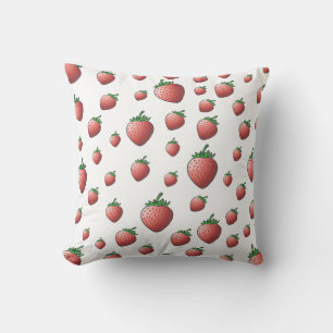 Cojín Decorativo Fresas Rojas Dulces