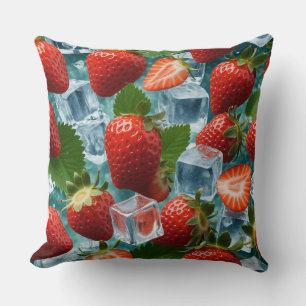 Cojín Decorativo Fresas y hielo