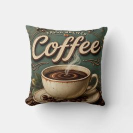 Cojín Decorativo Fresh Brewed Coffee Rustic Farmhouse