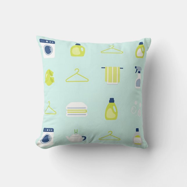 Cojín Decorativo Fresh Laundry Day Pattern (Anverso)