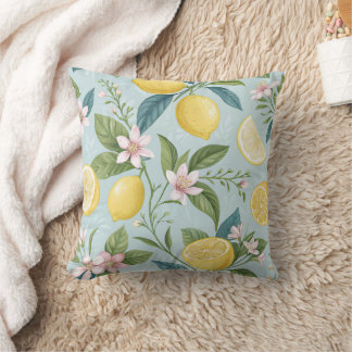 Cojín Decorativo Fresh Lemon Floral Botanical Pattern 