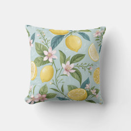 Cojín Decorativo Fresh Lemon Floral Botanical Pattern 