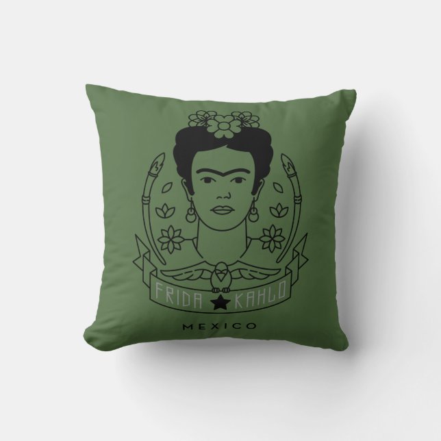 Cojín Decorativo Frida Kahlo el | Heroína (Anverso)