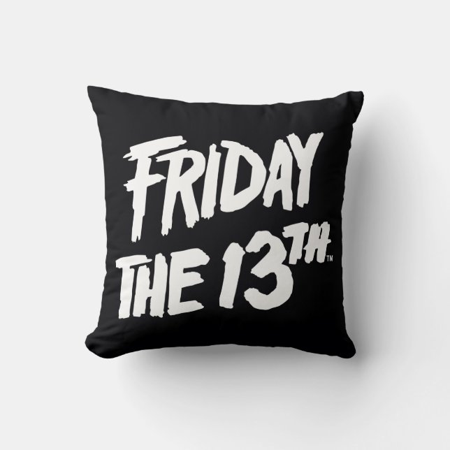 Cojín Decorativo Friday the 13th | Stacked Painted Logo (Anverso)