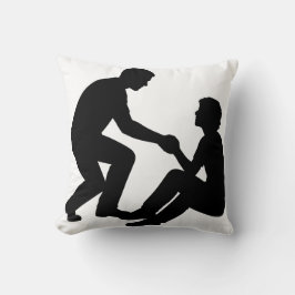 Cojín Decorativo "Friend Helping Friend Pillow – Heartwarming Frien