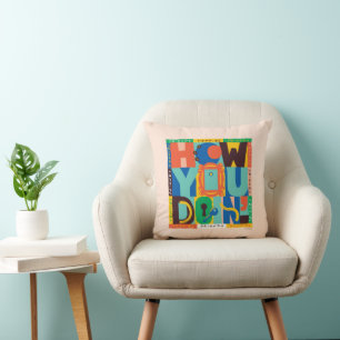 Cojín Decorativo FRIENDS™ ¿Qué Tal? - Gráfico Vibrante