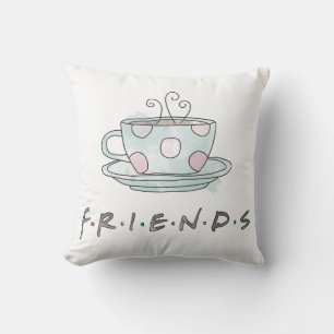 Cojín Decorativo FRIENDS™   Taza de Café Acuarela