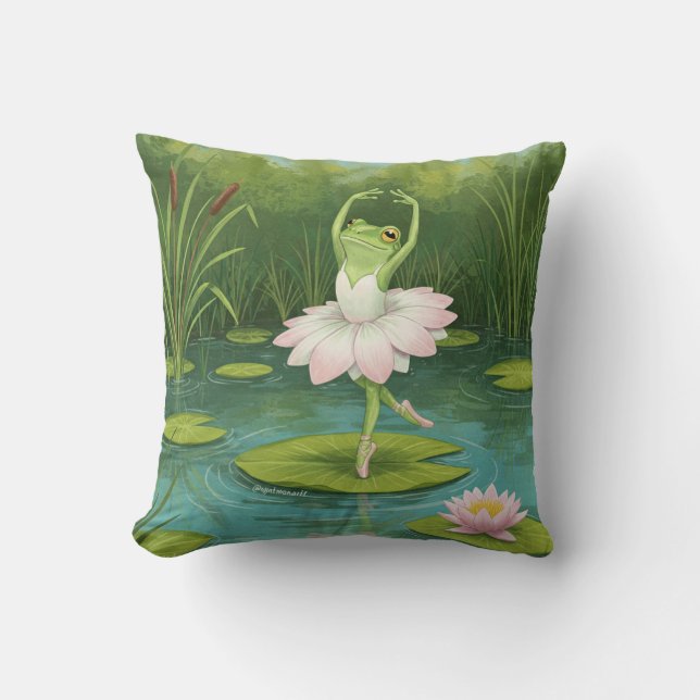 Cojín Decorativo Frog Ballerina Pillow (Anverso)