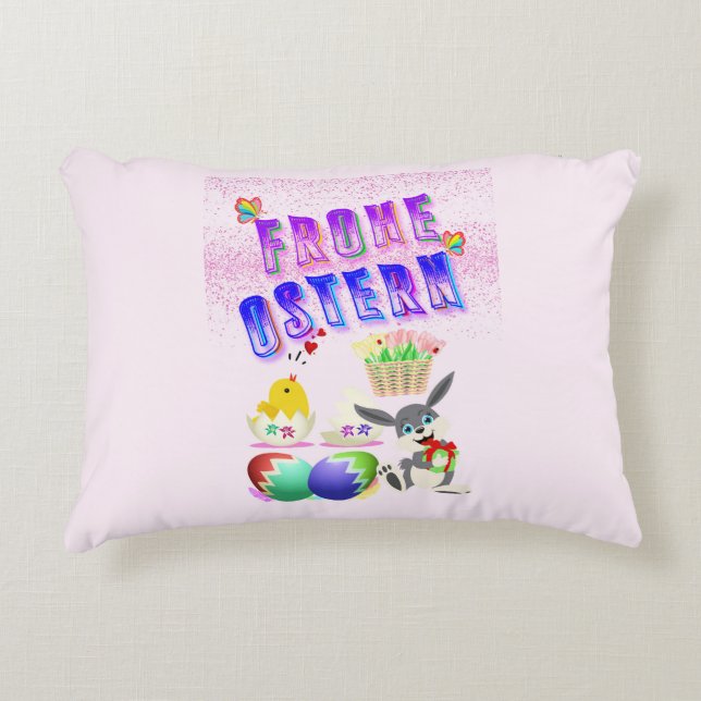 Cojín Decorativo Frohe Ostern (Anverso)